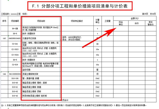 土建工程预算费用明细表（做预算手忙脚乱）(7)