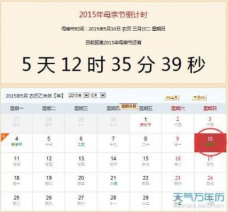 ​2015年母亲节是哪一天