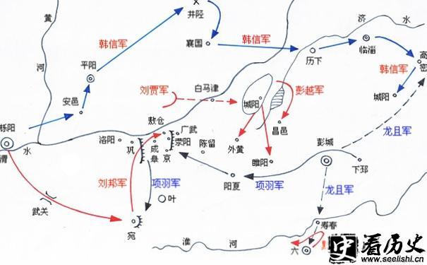 韩信北伐的线路