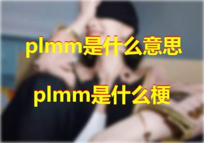 ​plmm什么意思是什么梗是饭圈常用语