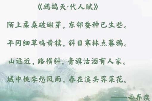 辛弃疾的两首《鹧鸪天·代人赋》分别有什么含义