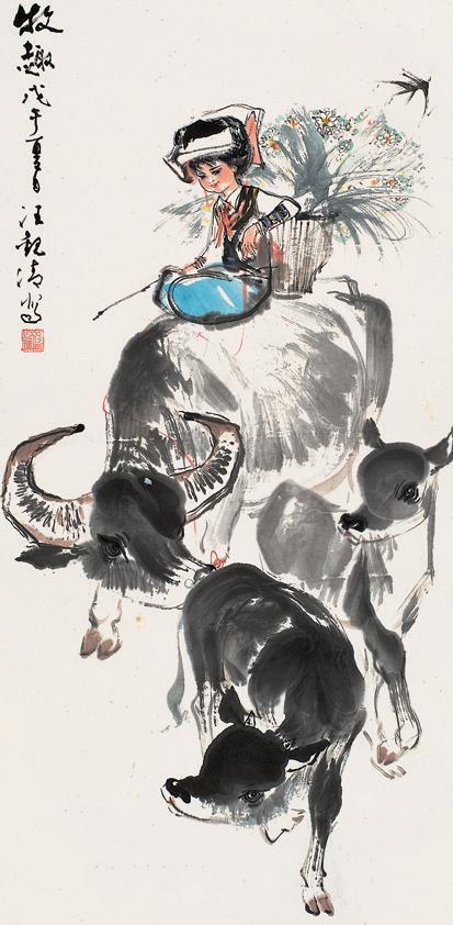 从连环画到中国画！国画名家汪观清人物画作品欣赏！